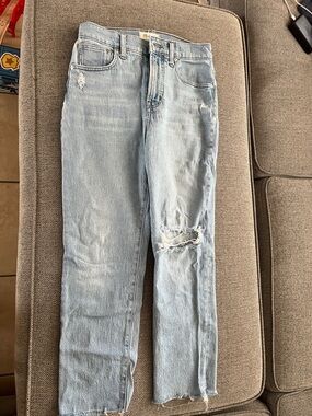 Madewell light washed jeans